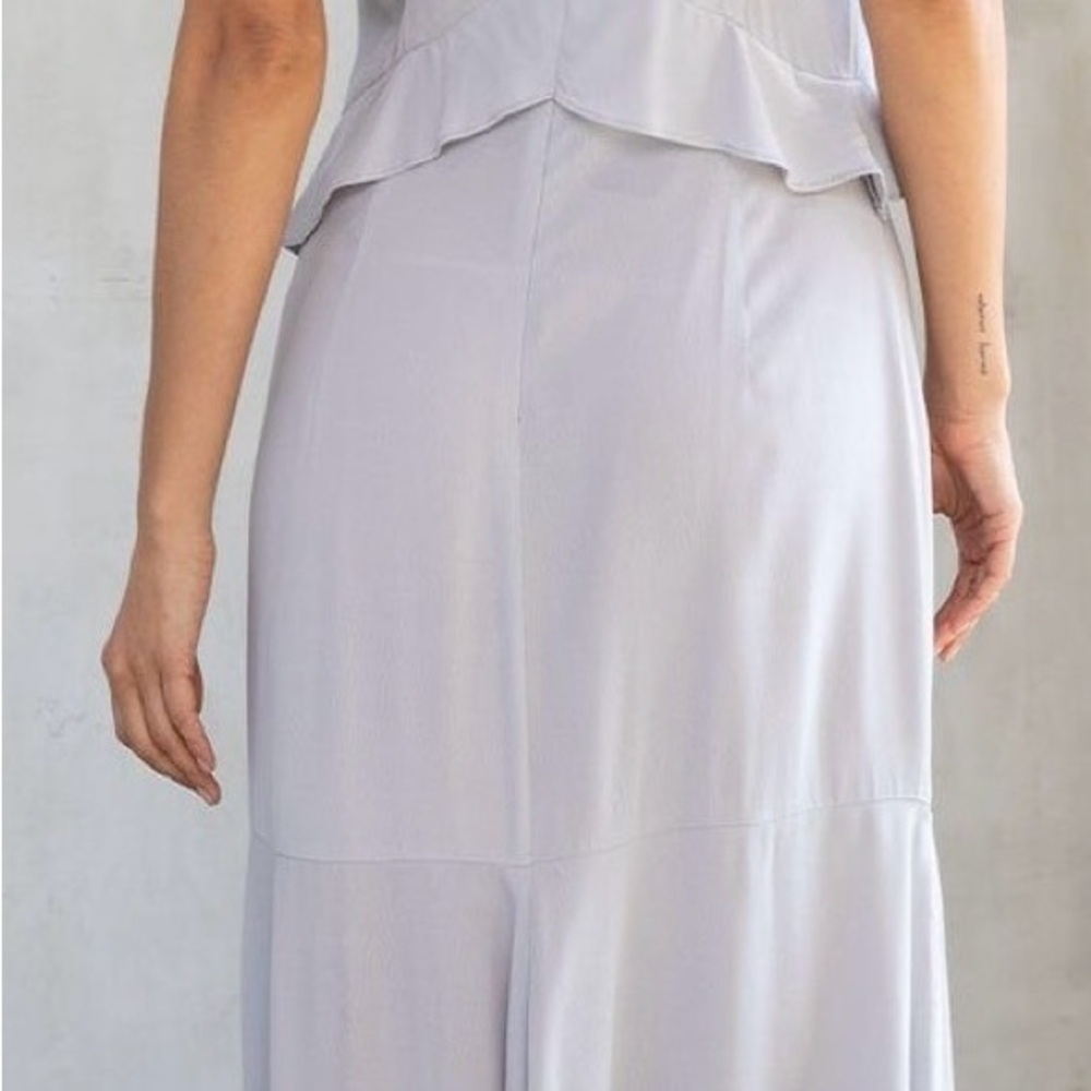 Lovestitch Women's Light Gray Maxi Dress